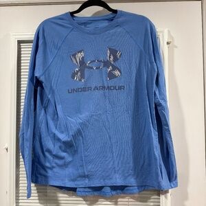 Women's Blue Under Armour long sleeve t-shirt size Large